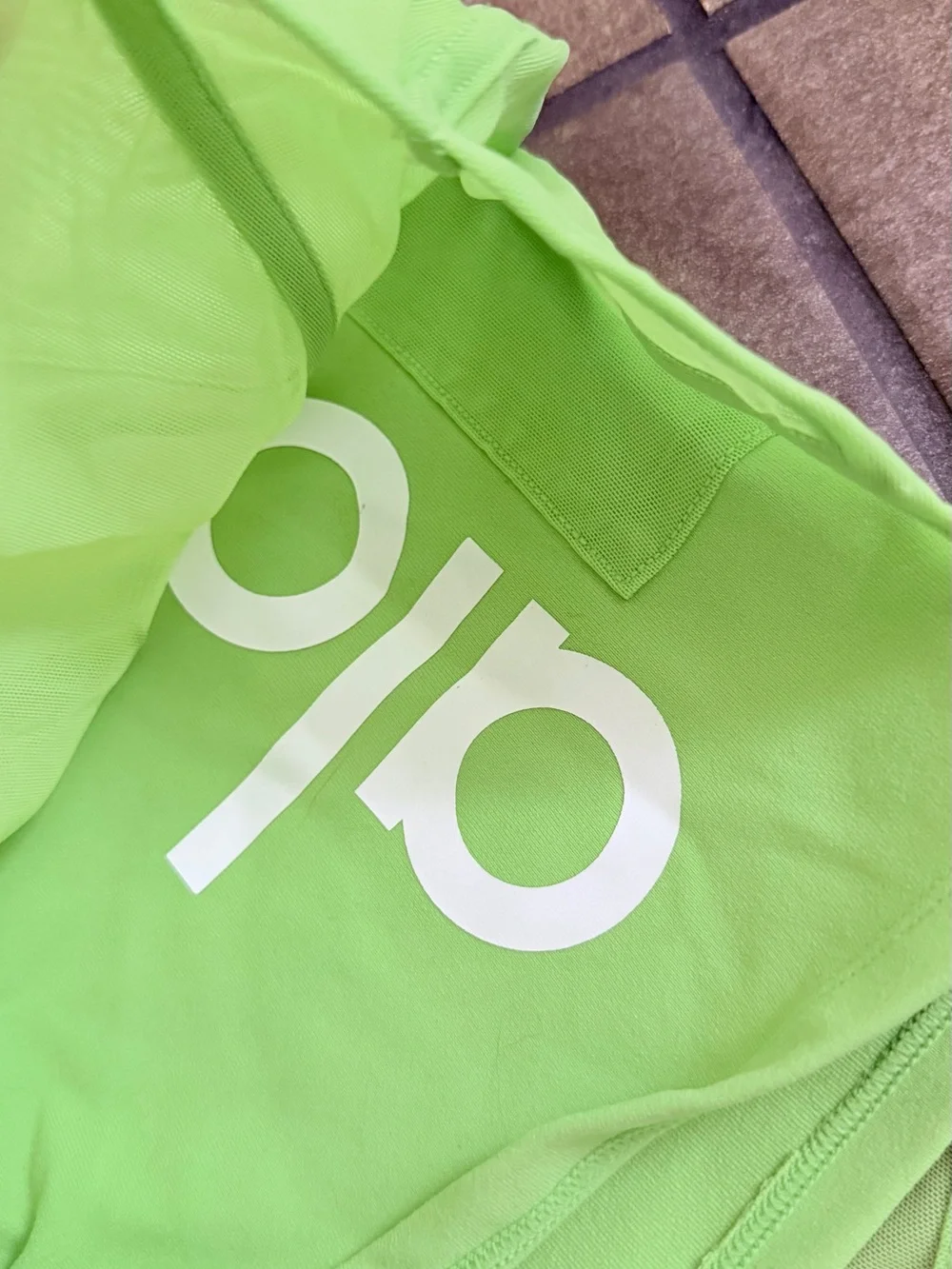 ALO Yoga Lime Green Athletic Drawstring Shorts
